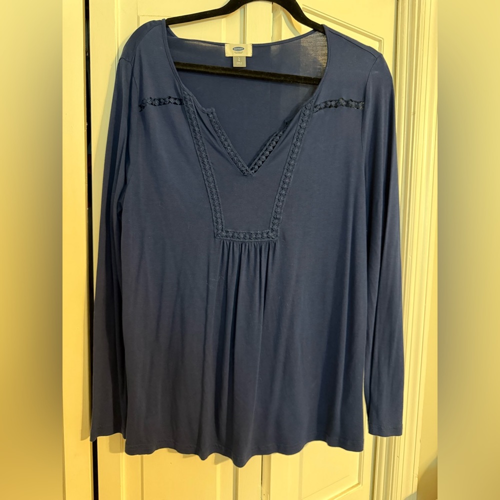 Old Navy Navy Blue Long Sleeve Top